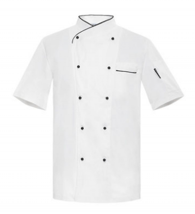 SKKI003 CHKOUT-810201 Design short-sleeved chef uniforms Mass-made chef uniforms Customized chef uniforms Chef uniforms suppliers 45 degree